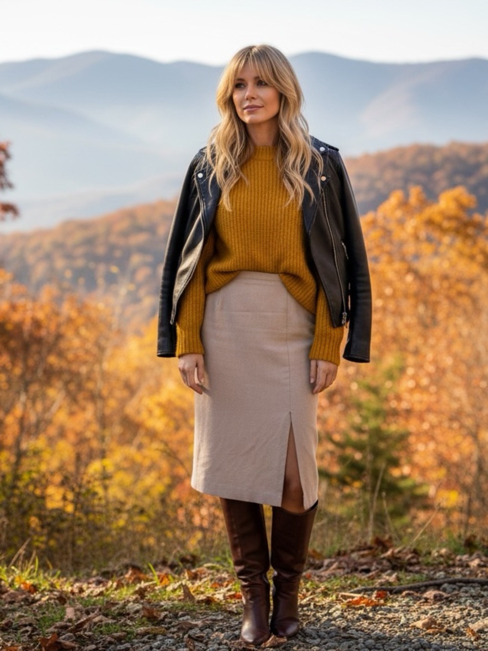 Vintage Orvis Camel Wool Skirt Size 16 Needs Repair